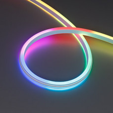 Лента герметичная WAVE-SIDE-DOUBLE-B84-16x15mm 24V RGB (10 W/m, IP67, 5m, wire x1) (Arlight, Вывод боковой, 5 лет)
