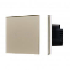 Выключатель сенсорный SWT-OMALI-S02-ZB-GD (250V, 10A, Zigbee) (Arlight, Стекло)