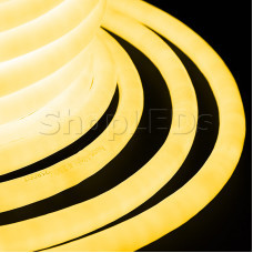 Гибкий Неон LED 360 - желтый, бухта 50м