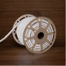 Гибкий неон 16х16мм форма D 144 LED/м БЕЛЫЙ 230В бухта 50м (c комплектом подключения) NEON-NIGHT