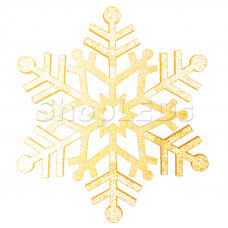 Елочная фигура Снежинка резная, 81 см, цвет золотой