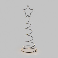 Металлическая 3D-фигура Елочка 45см, цвет свечения теплый белый, питание 3хАА (не в комплекте) NEON-NIGHT