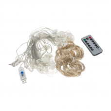 Гирлянда Светодиодный дождь из росы 6х3 м, белый, USB + пульт управления NEON-NIGHT