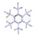 Фигура "Снежинка", диаметр 91 см (138 БЕЛЫХ светодиодов), SL501-331