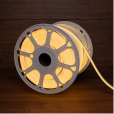 Гибкий неон 8х16мм односторонний 120 LED/м ТЕПЛЫЙ БЕЛЫЙ 24В бухта 50м (3 комплекта подключения) NEON-NIGHT