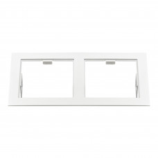 214526 Рамка DOMINO Double QUADRO MR16 БЕЛЫЙ