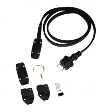 Блок питания для подключения двухжильной гирлянды Belt-light (шнур питания 1,5м с вилкой, 2 коннектора, заглушка) NEON-NIGHT