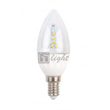 Светодиодная свеча C37-II E14 4.5W 220V Day White ПРОЗРАЧНАЯ, SL507194